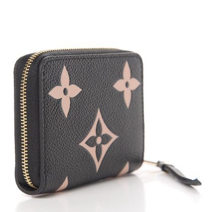 Louis Vuitton Empreinte Monogram Giant Zippy Coin Purse Black Beige 3 of 11