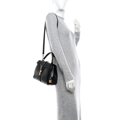 Celine Satinated Calfskin Small 16 Top Handle Bag Black 2 of 12