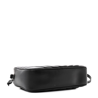 Saint Laurent Calfskin Matelasse Monogram Lou Camera Bag Black 4 of 11