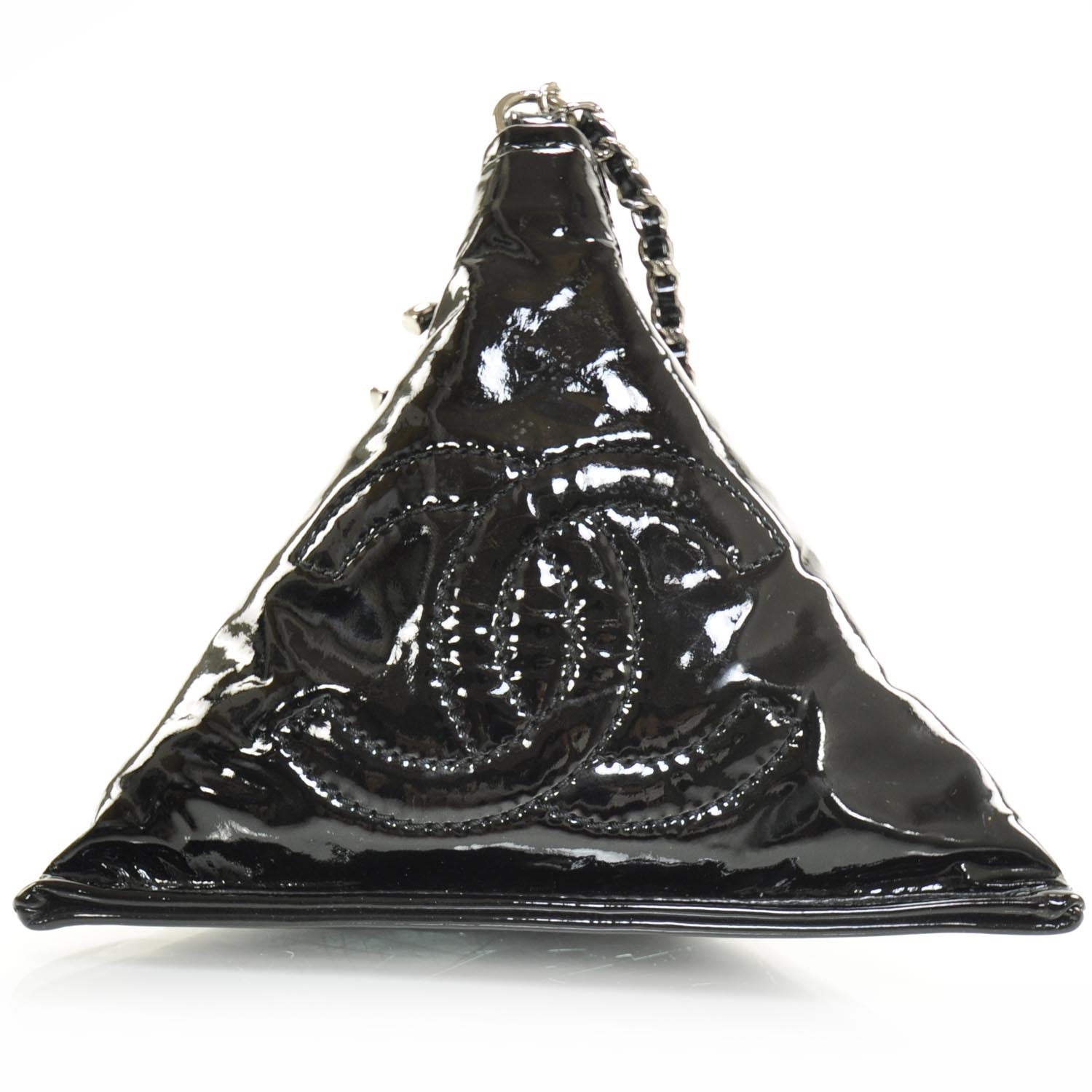 Chanel Patent Small CC Bonbons Candy Wristlet Black 1 of 8