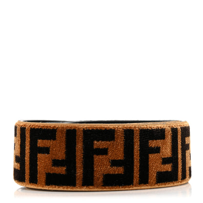 Fendi Velvet Tapestry FF Strap You Tobacco Tobacco 2 of 5