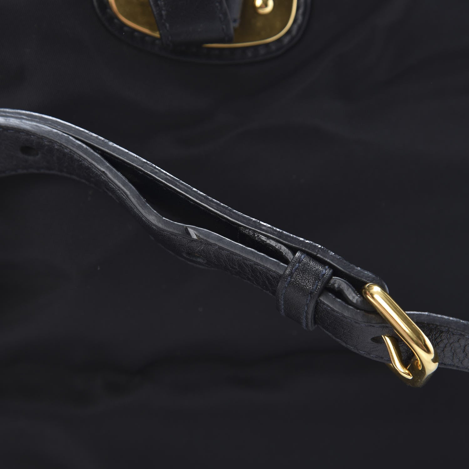 Prada Tessuto Nylon Soft Calfskin Tote Black 12 of 12