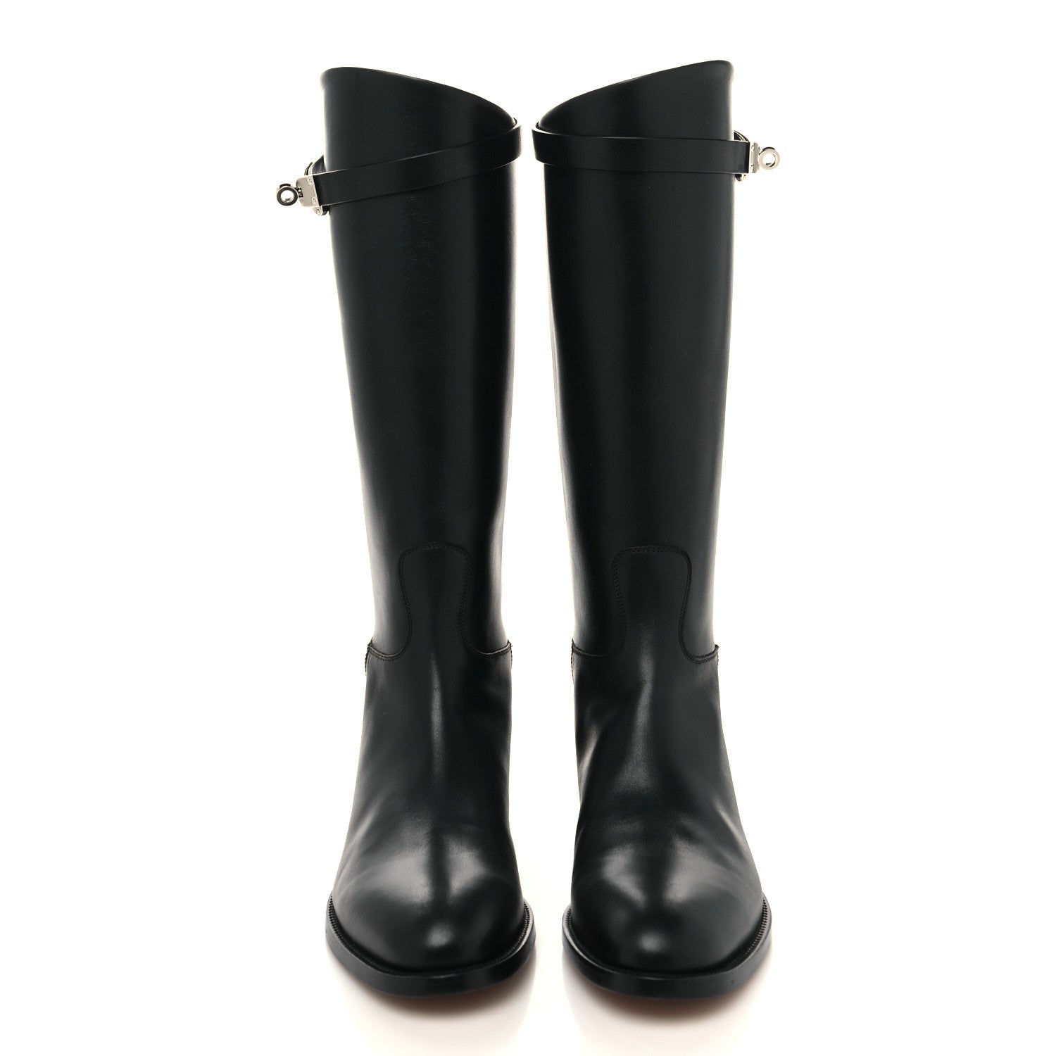 Hermes Box Kelly Jumping Boots 38.5 Black 2 of 7