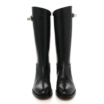 Hermes Box Kelly Jumping Boots 38.5 Black 2 of 7