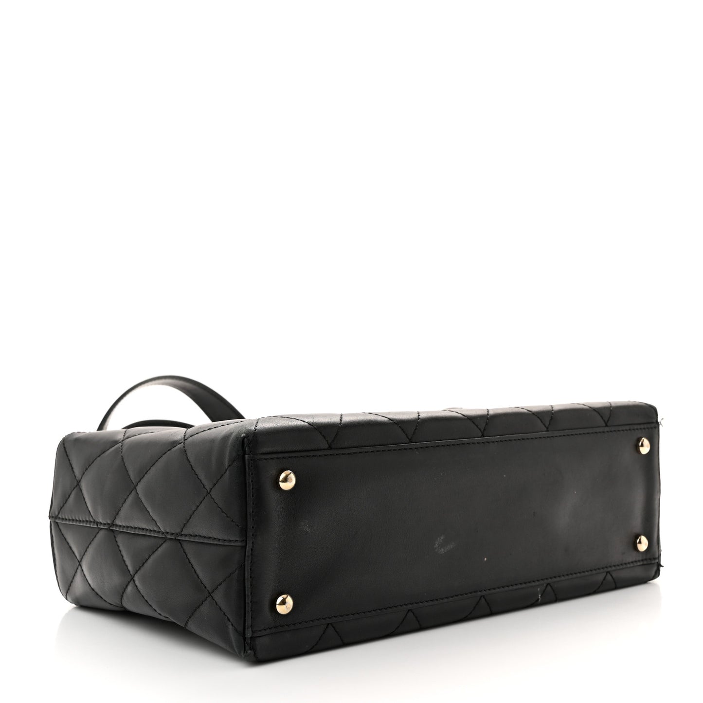 Lambskin Quilted Shoulder Bag Black