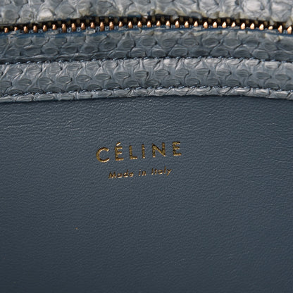 Celine Python Medium Phantom Luggage Blue 6 of 14