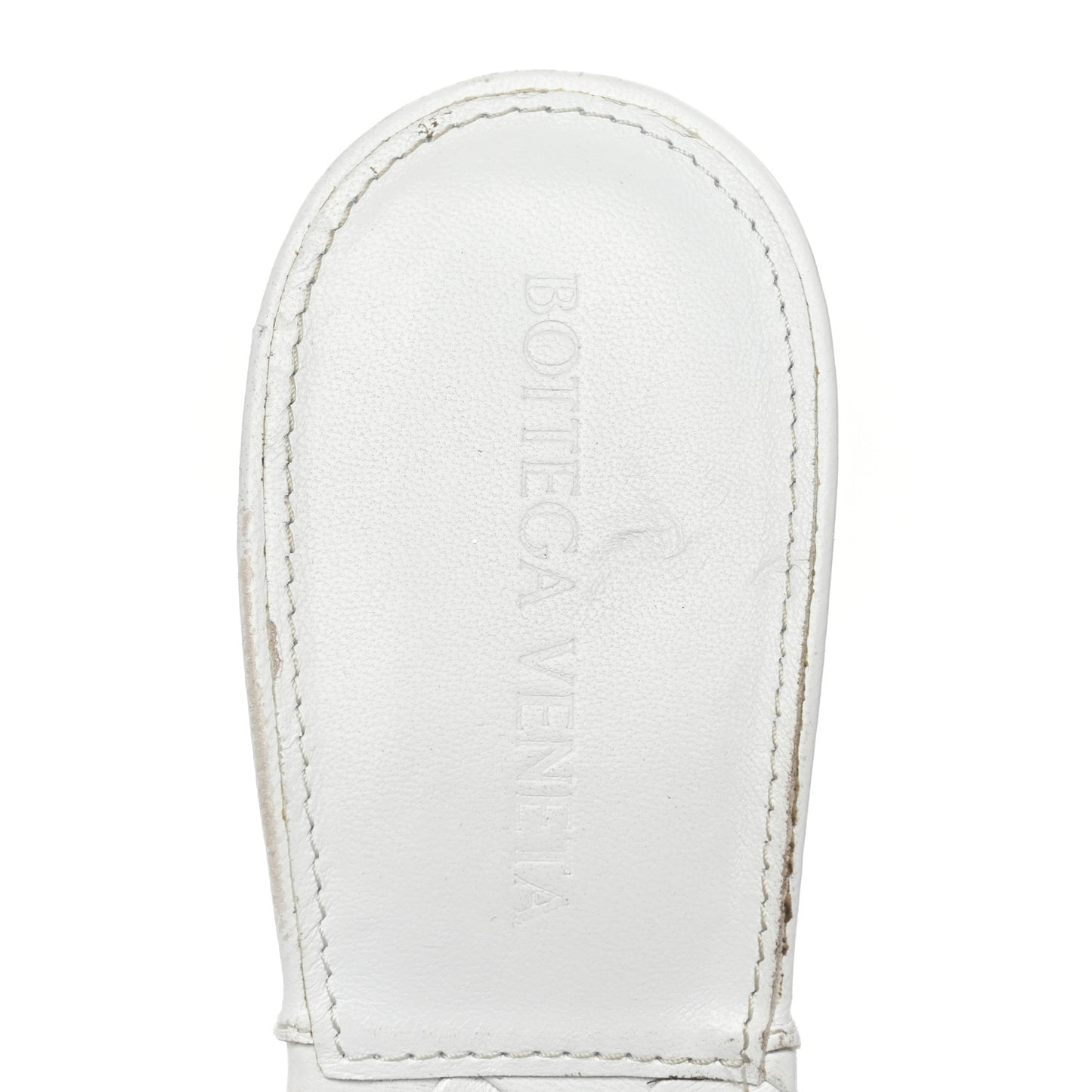 Nappa Maxi Intrecciato Lido Mule Sandals 37 Optic White