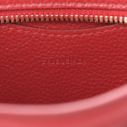 Balenciaga Grained Calfskin Neo Classic Gold Hardware Nano City Crossbody Medium Red 6 of 10