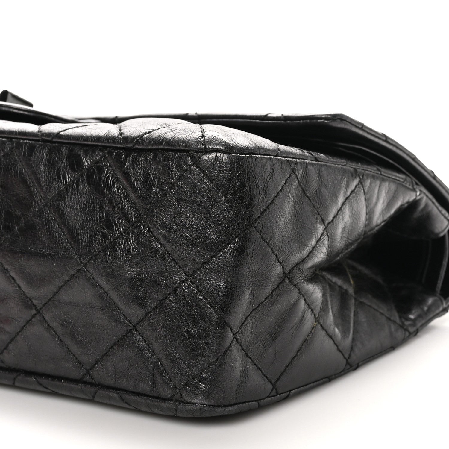 Chanel Metallic Aged Calfskin Quilted 2.55 Reissue 227 Flap So Black 10 of 10