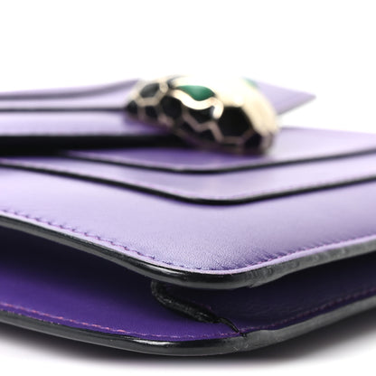 Bulgari Calfskin Small Serpenti Forever Snake Strap Crossbody Bag Amethyst 10 of 11