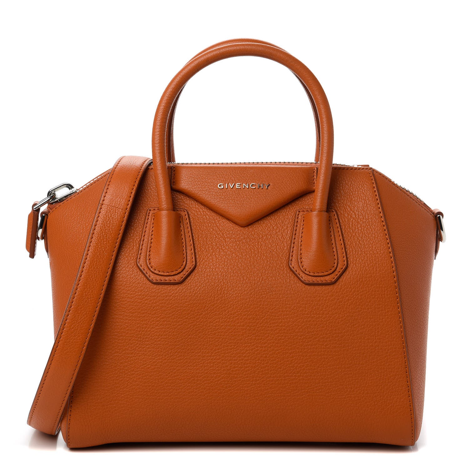 Givenchy Sugar Goatskin Small Antigona Orange 1 of 10