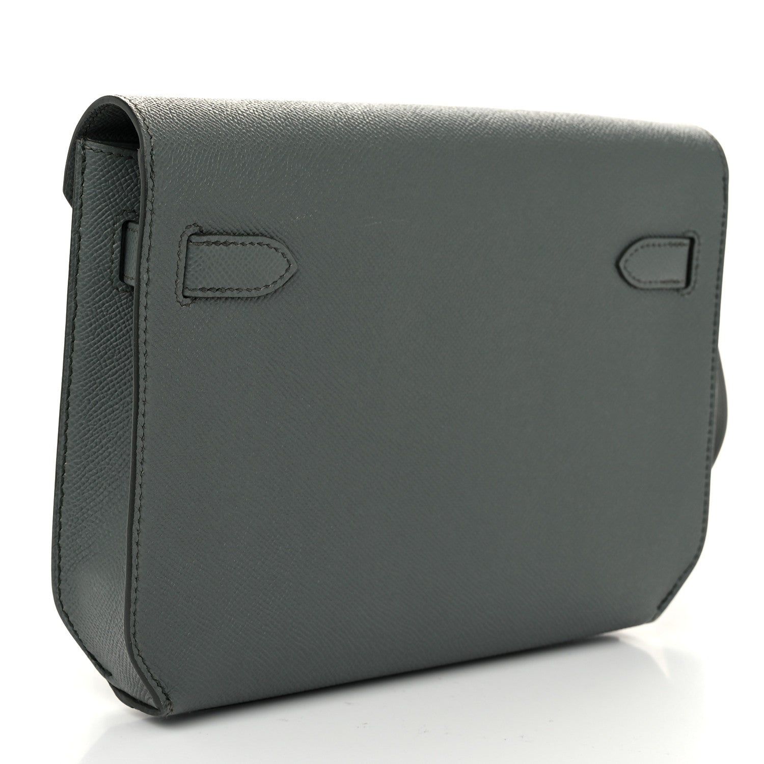 Hermes Epsom Kelly Depeches 25 Pouch Vert Amande 4 of 11