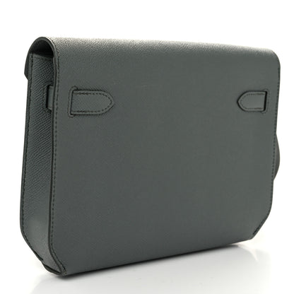 Hermes Epsom Kelly Depeches 25 Pouch Vert Amande 4 of 11