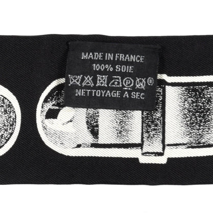 Hermes Silk Le Tresor De Medor Twilly Black White 4 of 4