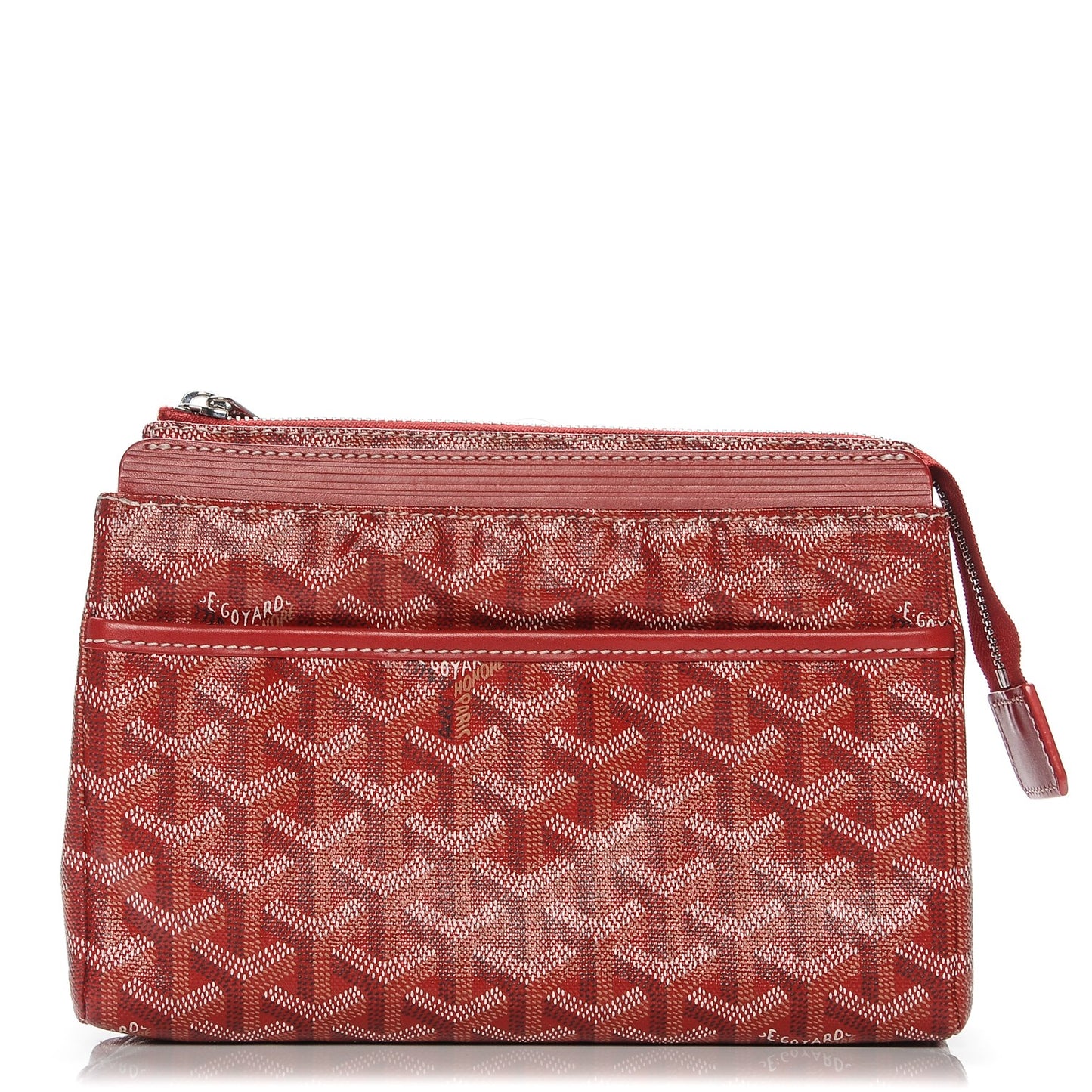 Goyardine Miroir Toiletry Bag PM Red