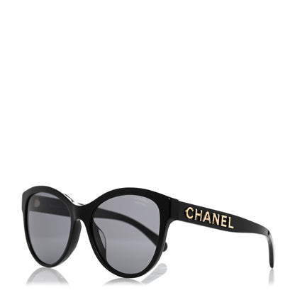 Chanel Acetate Pantos Logo Sunglasses 5458-A Black 1 of 7