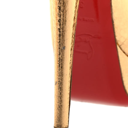 Christian Louboutin Ayers Metal Nodo 150 Pumps 37 Gold 14 of 21