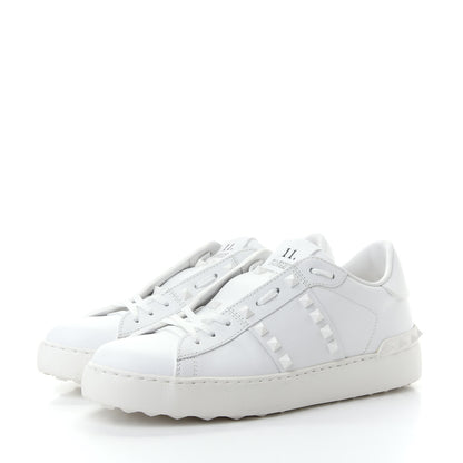 Valentino Garavani Calfskin Rockstud Untitled Open Sneakers 39 White 3 of 11