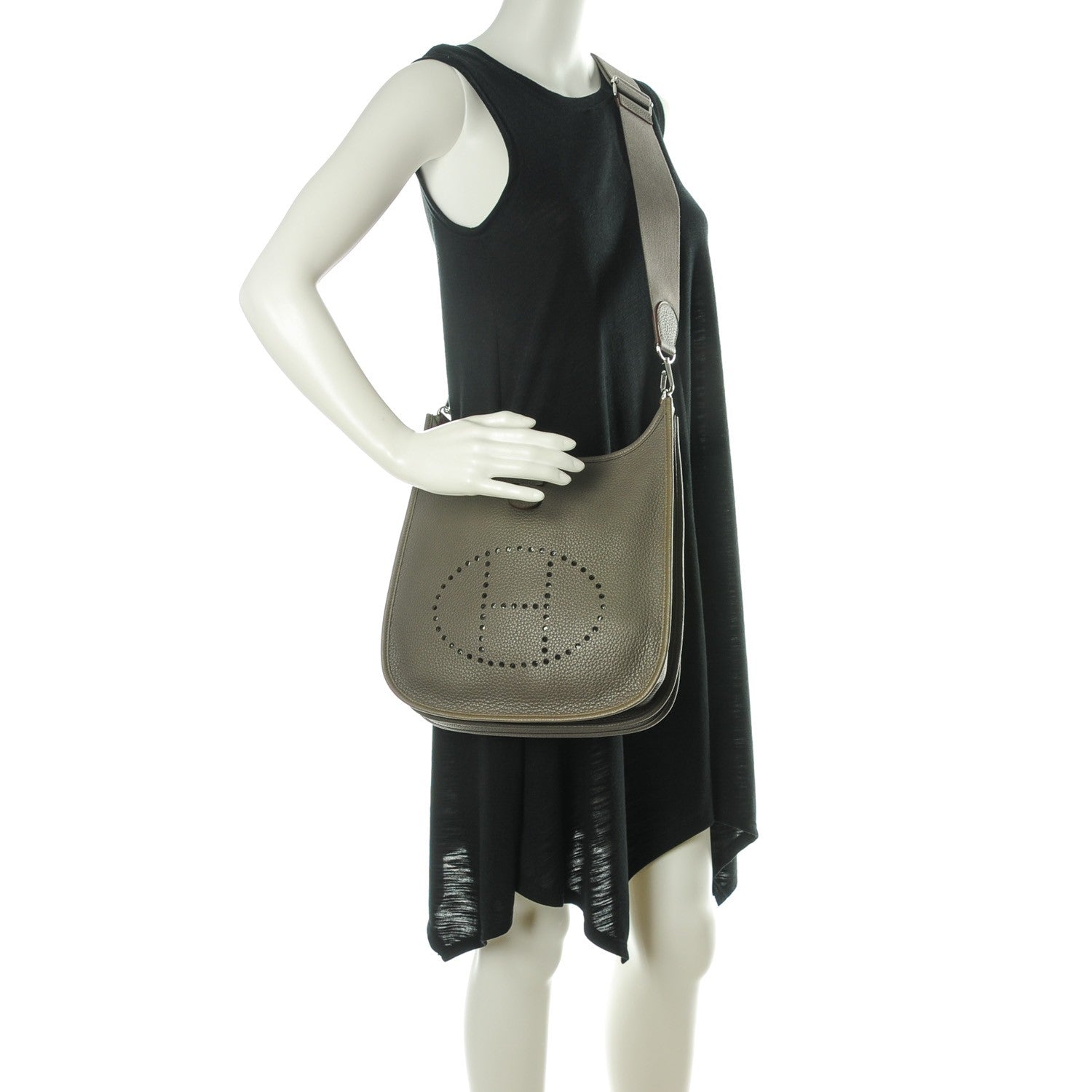 Hermes Taurillon Clemence Evelyne III PM Etain 6 of 13