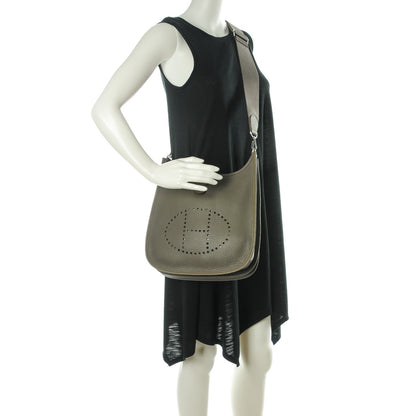 Hermes Taurillon Clemence Evelyne III PM Etain 6 of 13