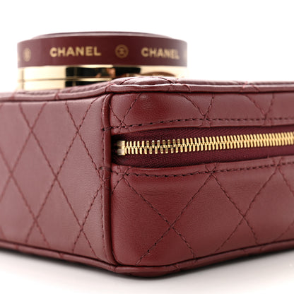 Chanel Lambskin Quilted Coco Click Bag Burgundy 10 of 10