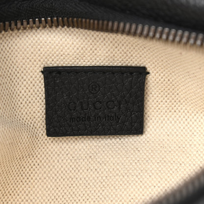 Gucci Grained Calfskin Small Logo Belt Bag Black 6 of 9