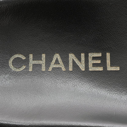 Chanel Fantasy Lambskin Chain Flat Sandals 36 Blue 8 of 11