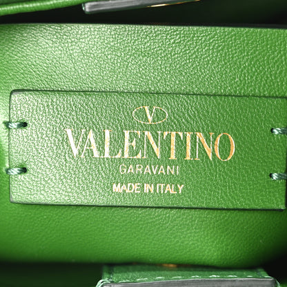 Valentino Garavani Nappa Small Roman Stud The Handle Bag Gea Green 6 of 9