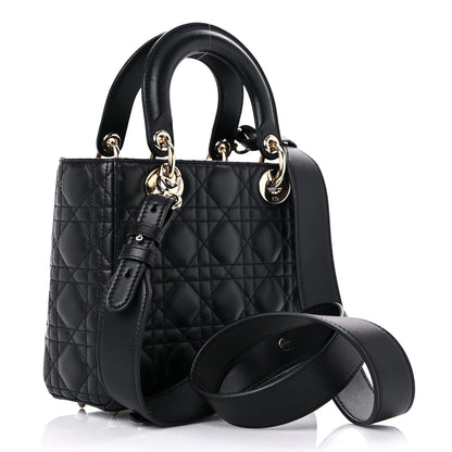 Christian Dior Lambskin Cannage Small Lucky Badges My Lady Dior Black 3 of 13