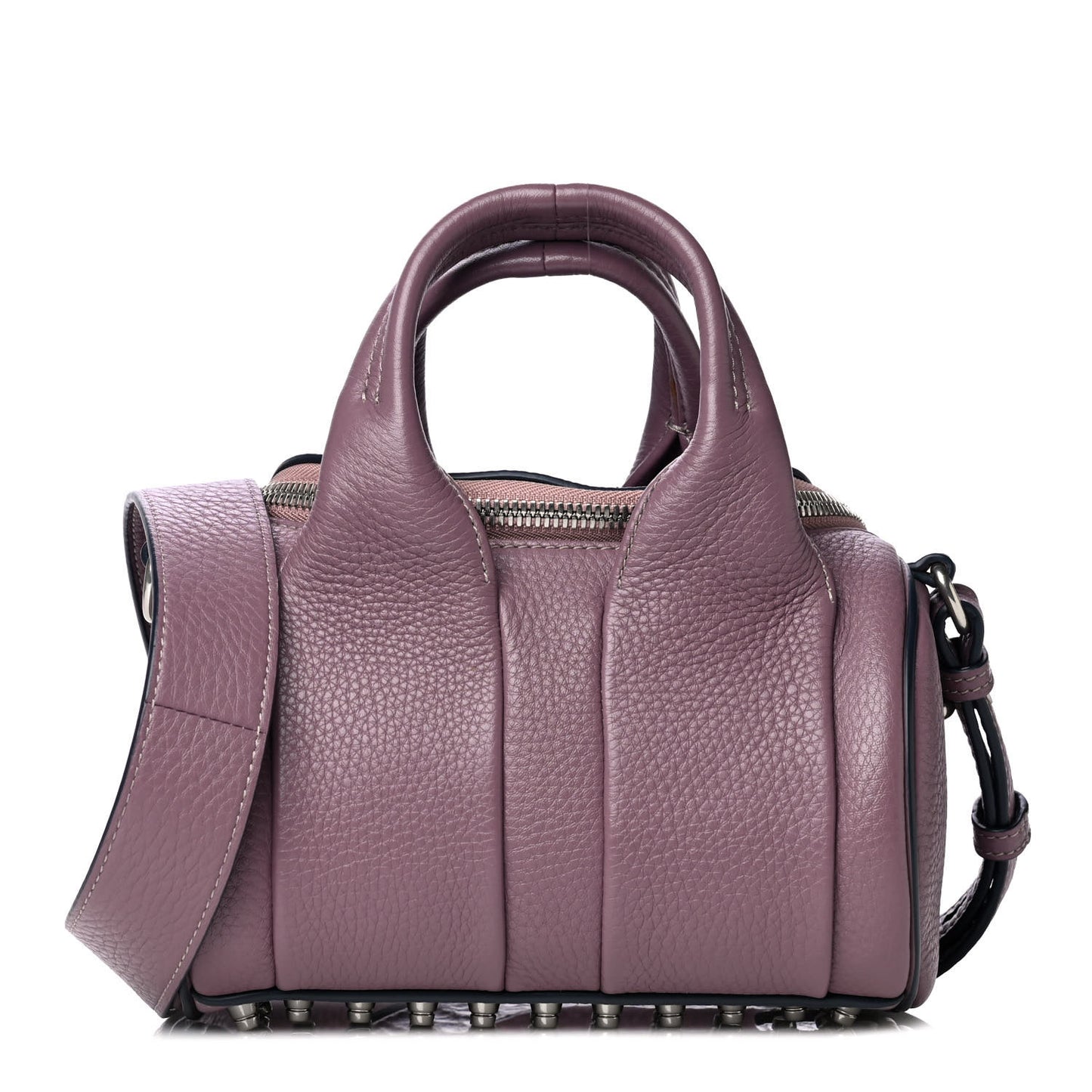 Pebbled Lambskin Mini Rockie Mauve Rhodium Hardware