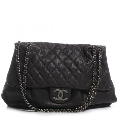 Chanel Caviar Maxi Elastic Flap Brown 1 of 7