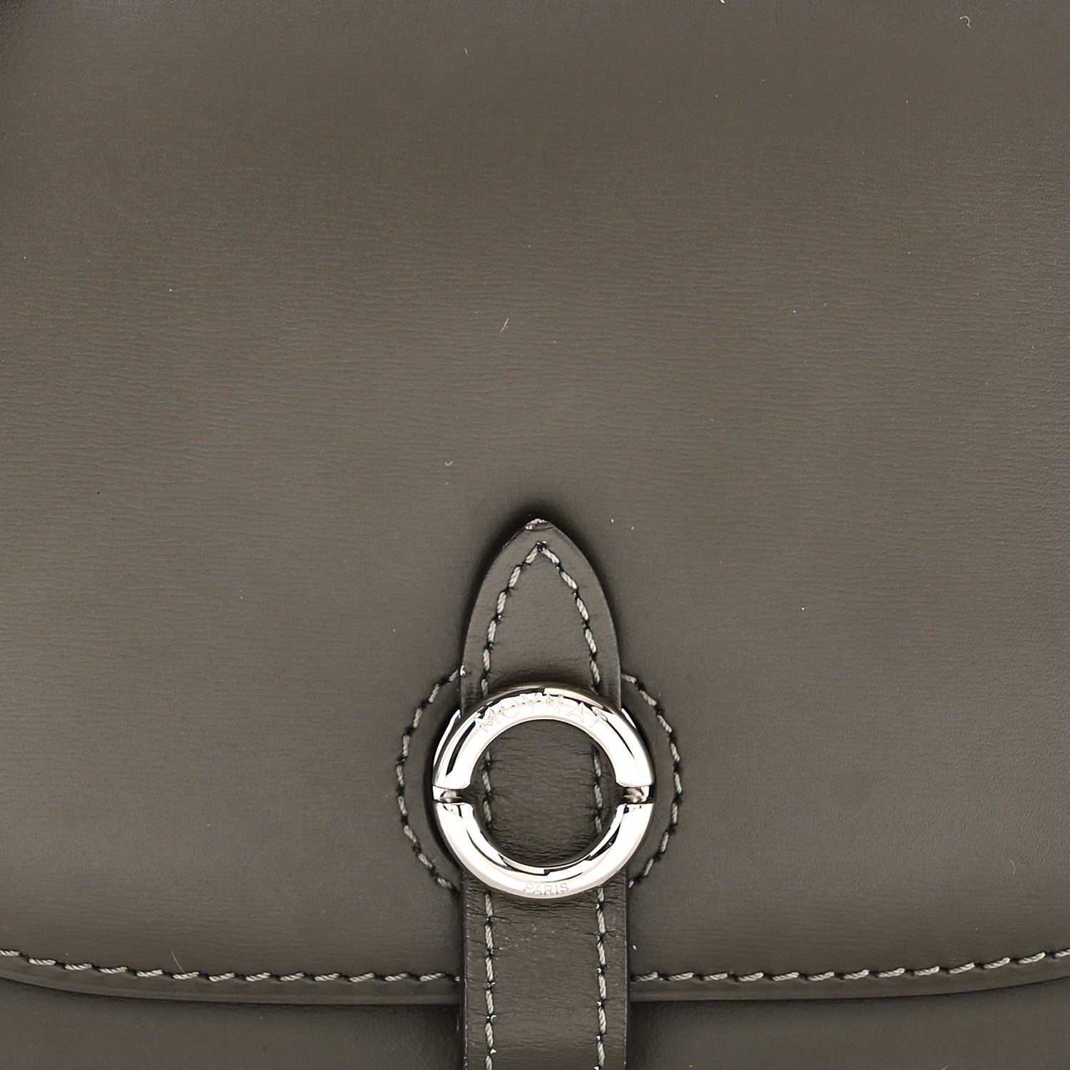 Moynat Box Calfskin Sac Mignon Kaki 7 of 9