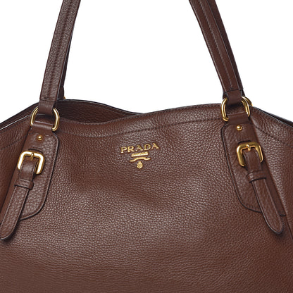 Prada Vitello Daino Shoulder Bag Bruciato 10 of 10