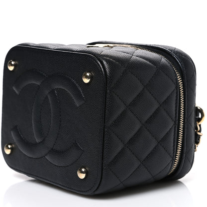 Chanel Caviar Quilted Small CC Vanity Case Black 10 of 10