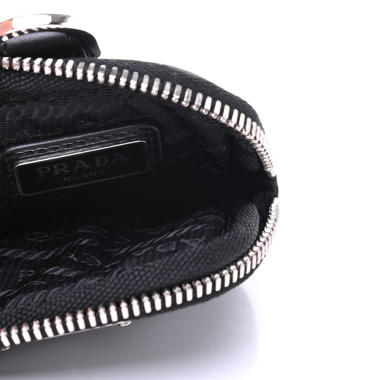Vitello Lux Nylon Metal Triangle Logo Monolith Pouch Pocket 55mm Tall Combat Boots 37.5 Black