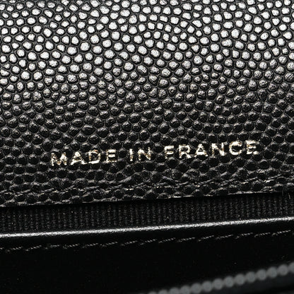 Chanel Caviar Quilted Enamel Coco Casino Flap Phone Holder With Chain Black 8 of 12