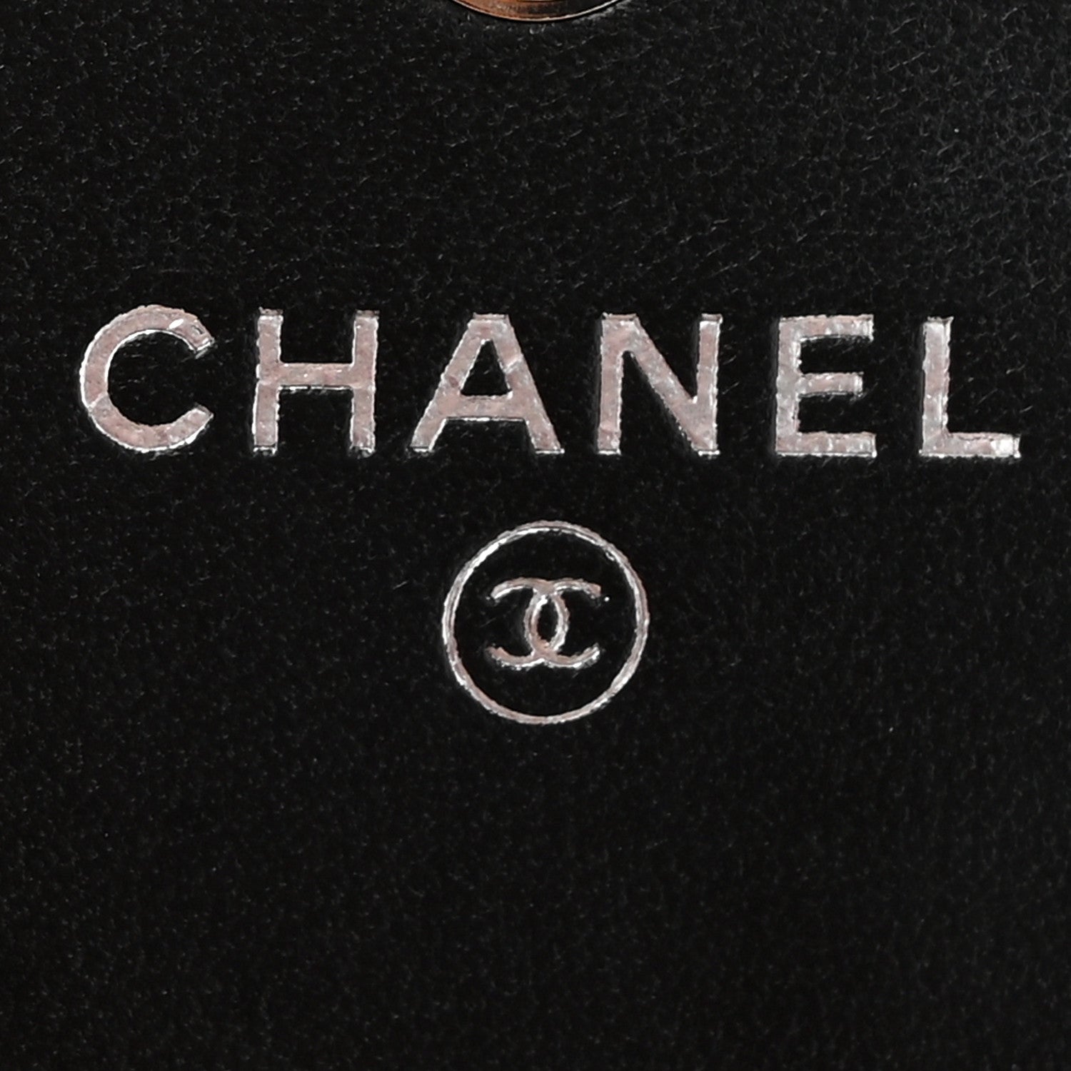 Chanel Lambskin Embossed Camellia Flap Wallet Black 6 of 12