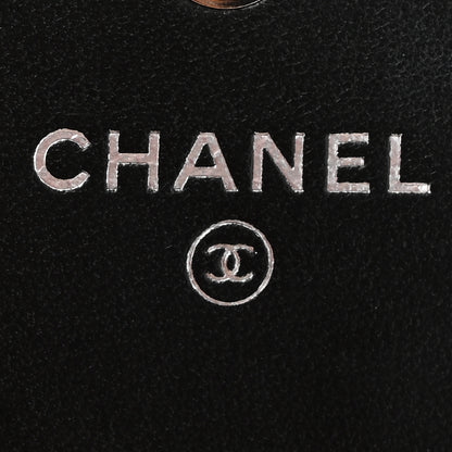 Chanel Lambskin Embossed Camellia Flap Wallet Black 6 of 12