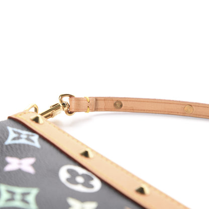 Louis Vuitton Monogram Multicolor Pochette Accessories Black 10 of 11