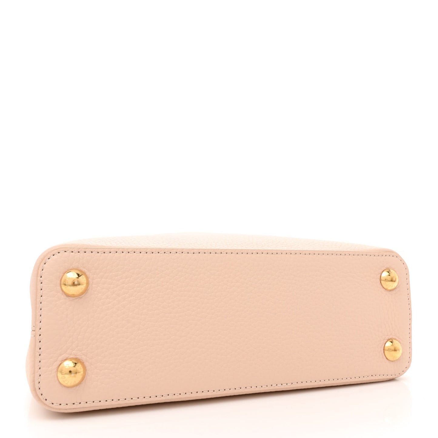 Taurillon Ostrich Capucines BB Powder Pink Beige