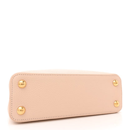 Louis Vuitton Taurillon Ostrich Capucines BB Powder Pink Beige 4 of 10