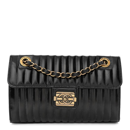 Chanel Patent Vertical Quilt Maharaja Express Flap Black 1 of 11