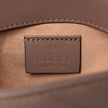 Gucci Calfskin Matelasse Super Mini GG Marmont Shoulder Bag Porcelain Rose 6 of 11