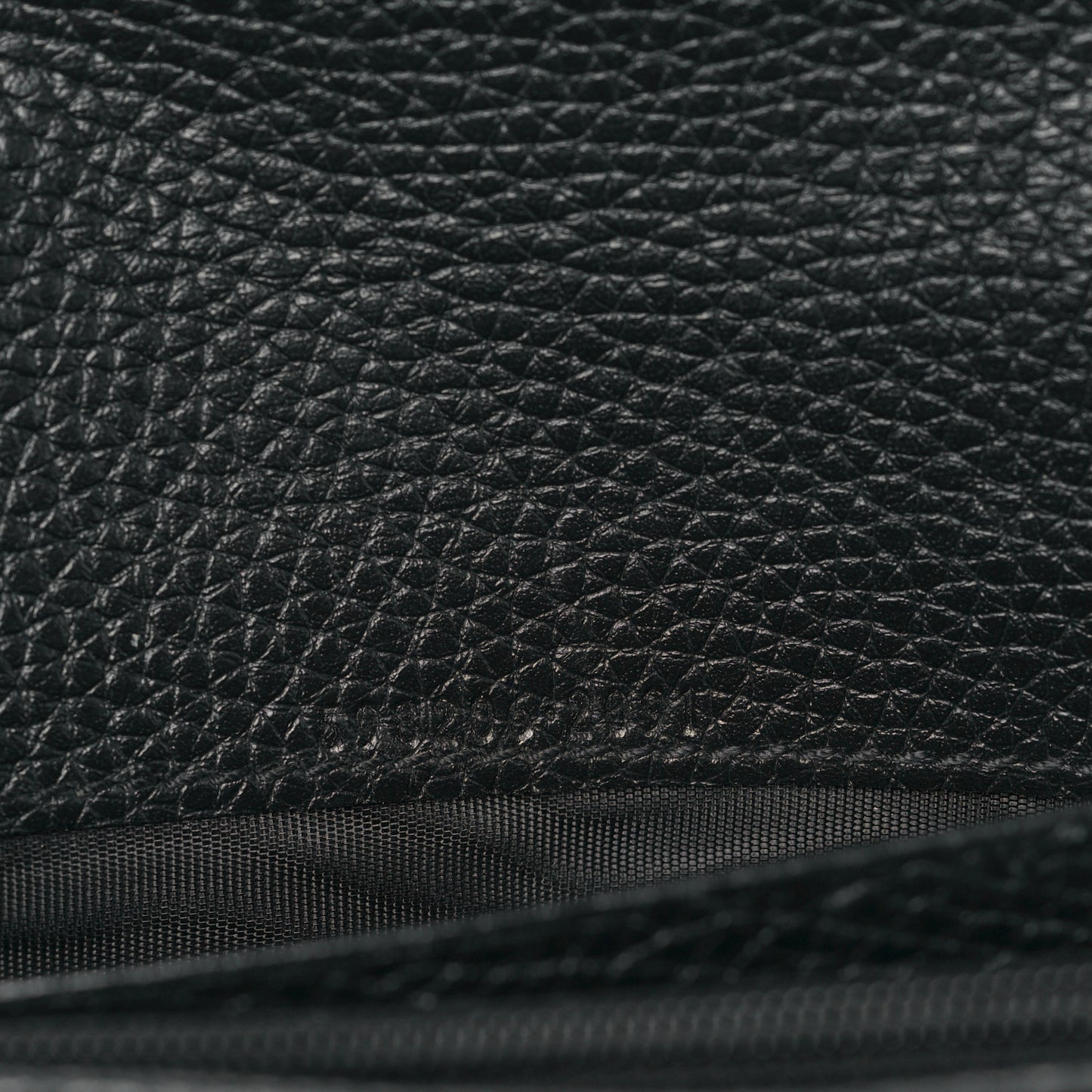 Pebbled Calfskin Large Soho Continental Wallet Black