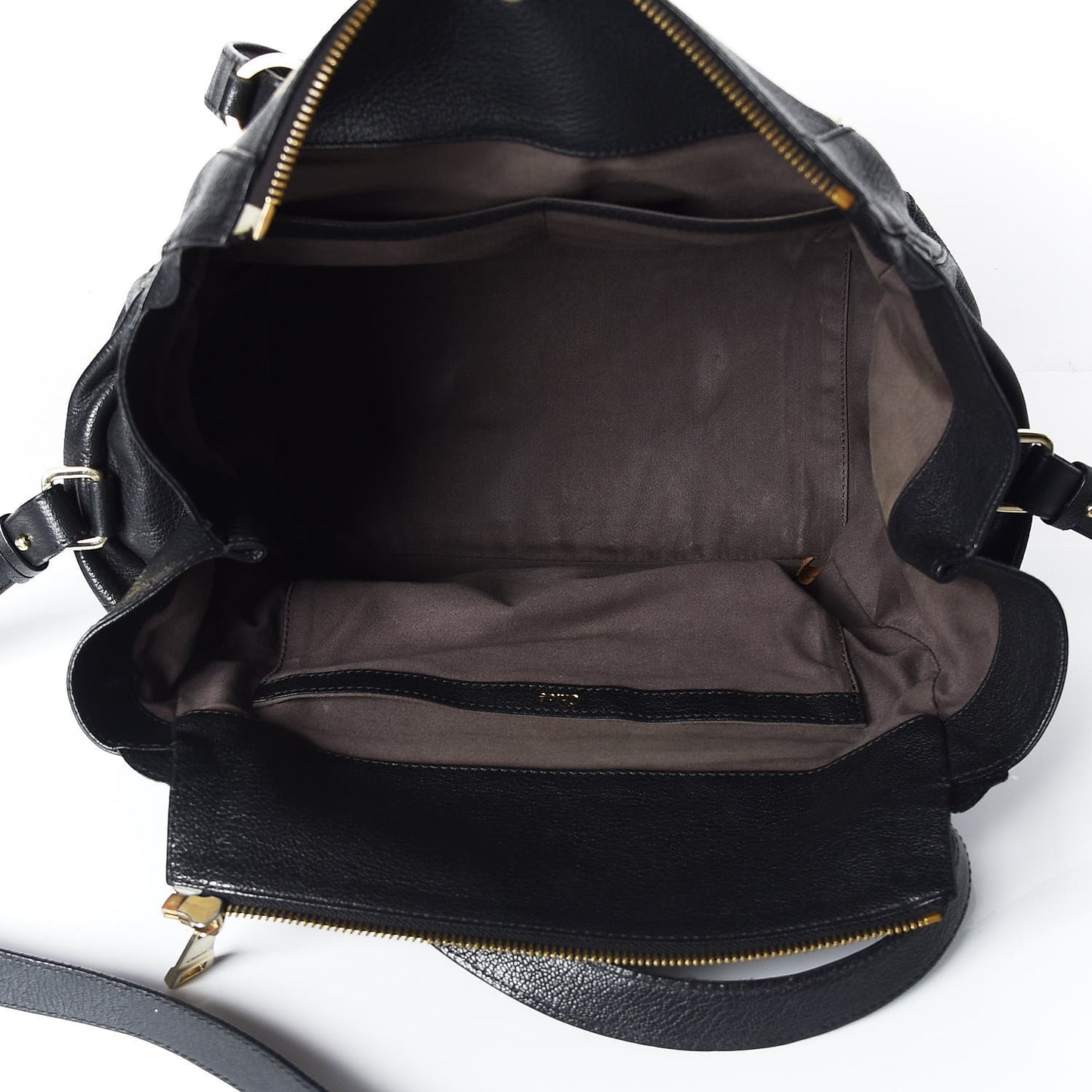 Calfskin Small Bridget Satchel Black