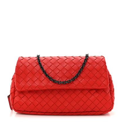 Bottega Veneta Nappa Intrecciato Small Chain Crossbody Red 1 of 11