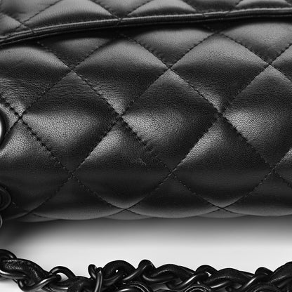 Chanel Lambskin Quilted Jumbo Double Flap So Black 22 of 26