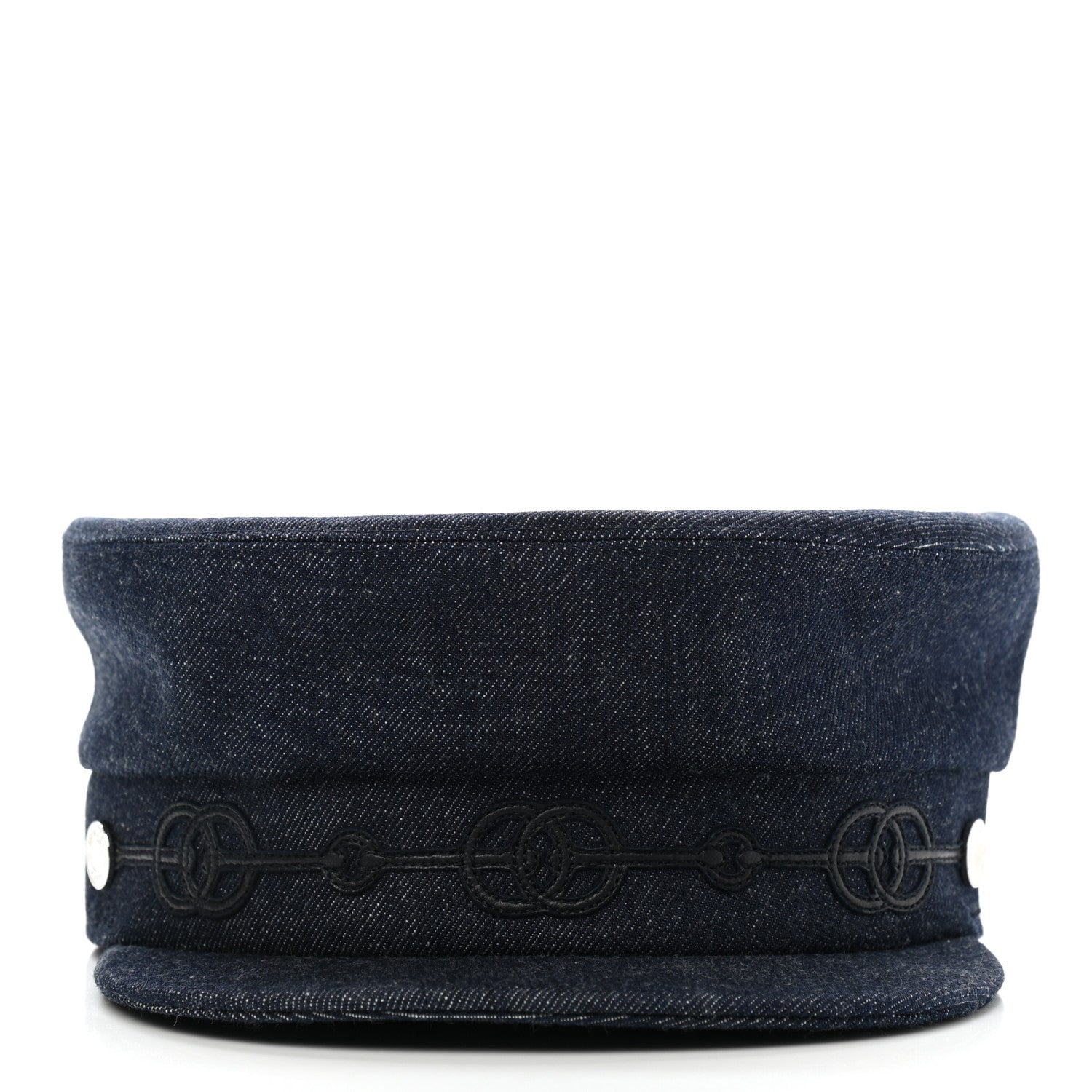 Hermes Denim Cabourg Cap 58 Indigo 4 of 9