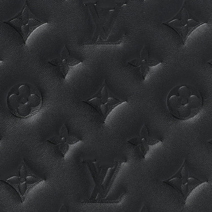 Louis Vuitton Lambskin Embossed Monogram Coussin PM Black 7 of 14
