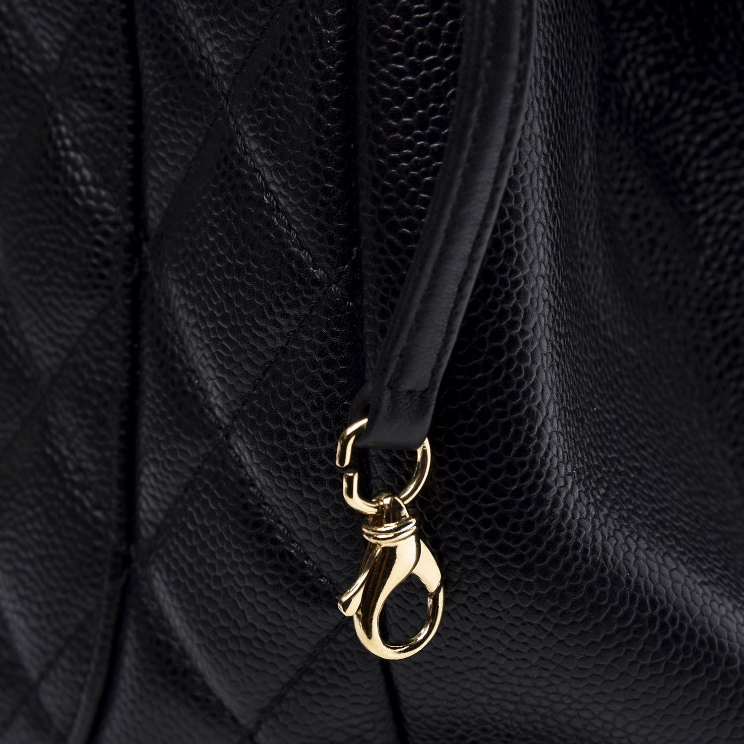Chanel Caviar Quilted XL Grand Shopping Tote GST Black 10 of 12